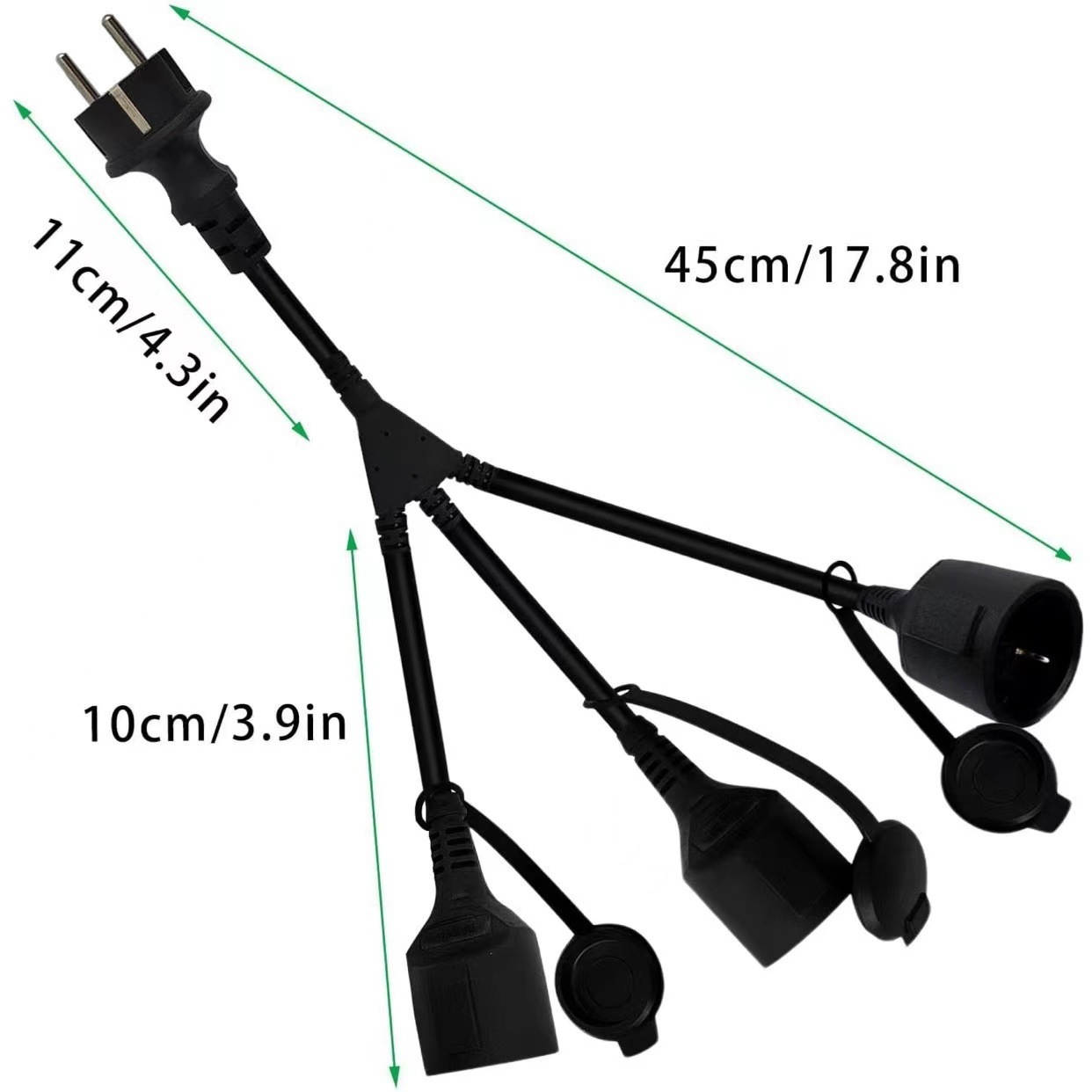 Three Garden Outdoor Electric Extension Cord with 3 IP44 Waterproof Outdoor Electrical Socket Three Garden Outdoor Electric Extension Cord with 3 IP44 Waterproof Outdoor Electrical Socket