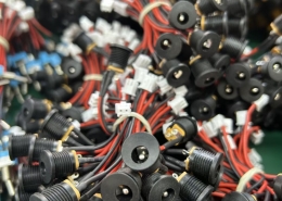 DC Panel Mount Power Jack with Pre-Wired Connector Cable Assembly