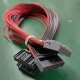 Multi-Pin Automotive Wiring Harness with Red & Black Power Leads