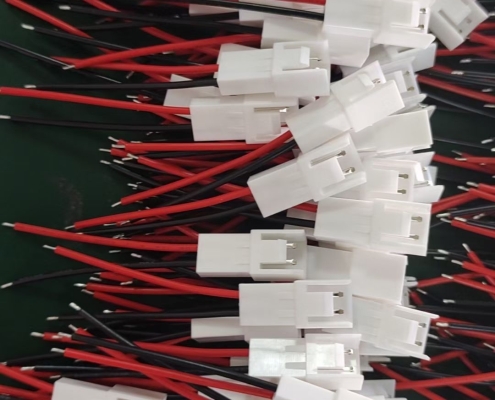 2-Pin White Connector Cable with Red & Black Wires – Pre-Wired Plug Harness