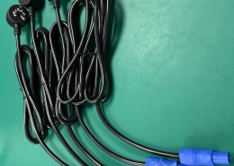 SAA Certified Australia 3 Pin Power Cord 20A Blue PowerCon Stage Light Cable Assembly