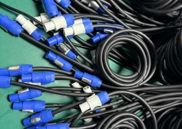 PowerCon True1 3-Pin Locking Power Cable 20A 250V Stage Light LED Display Extension Cord