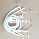 Model ECW-02 White PVC Spiral Cable for Electric Curtains, 3-Core Retractable Coil Cord