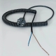Model EUP-10 Black PVC Power Spiral Cable, Schuko Plug Retractable Coil Cord
