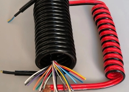 Model HMC-12 High-Core PVC Spiral Cable, Multi-Wire Retractable Coil Cord Assembly