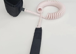 Model TSL-01 Pink PVC Child Safety Wrist Lanyard, Anti-Drop Retractable Coil Cord for Toddlers