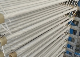 Model WC-05 White PVC Coiled Cable, Industrial Retractable Spiral Cord Assembly